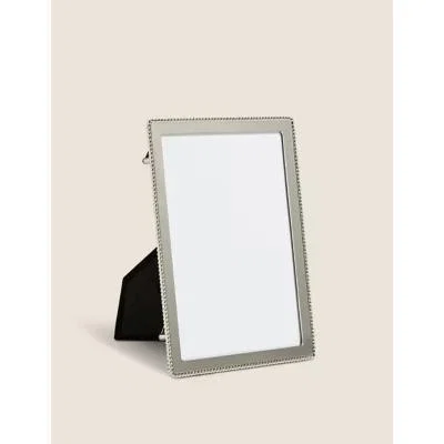 Marks & Spencer M&S Emelie Beaded Photo Frame 5x7 inch - Silver, Silver