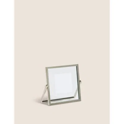 Marks & Spencer M&S Skinny Easel Photo Frame 3x3 inch - Silver, Silver