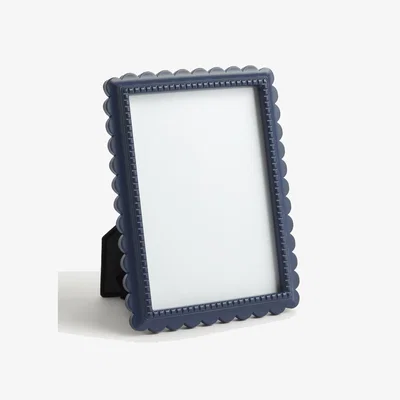 Marks & Spencer M&S Scallop Photo Frame 5x7 inch - Blue, Blue,Light Green