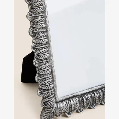 Marks & Spencer M&S Vintage Metal Leaf Photo Frame 5x7 inch - Silver, Silver