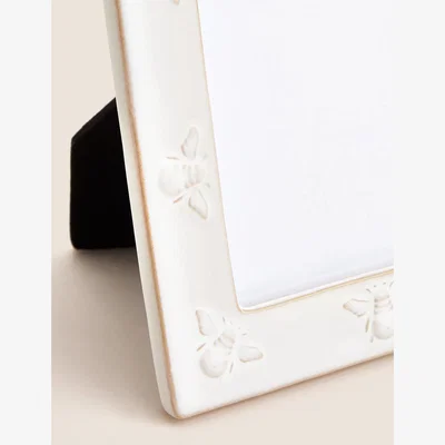 Marks & Spencer M&S Ceramic Bee Photo Frame 4x6 inch - White, White