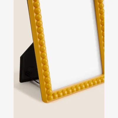 Marks & Spencer M&S Bobble Photo Frame 5x7 inch - Ochre, Ochre,Navy