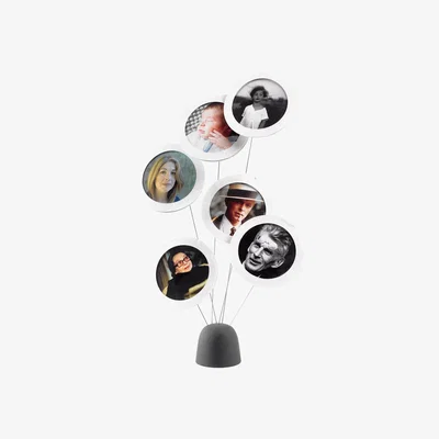 Made in Design Photo Tree Photo holder - For 6 pictures - 35 cm by L'atelier d'exercices White/Black