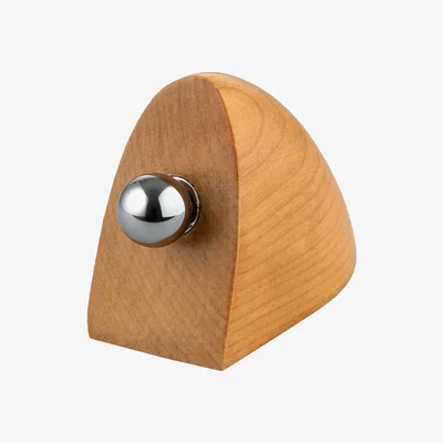 Made in Design magnetic photo holder - / Alessi 100 Values ​​Collection by Alessi Natural wood
