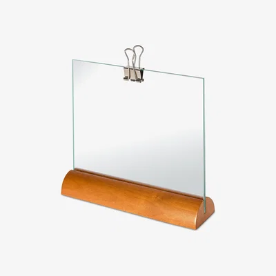 Made in Design Photo holder - / Alessi 100 Values ​​Collection by Alessi Natural wood