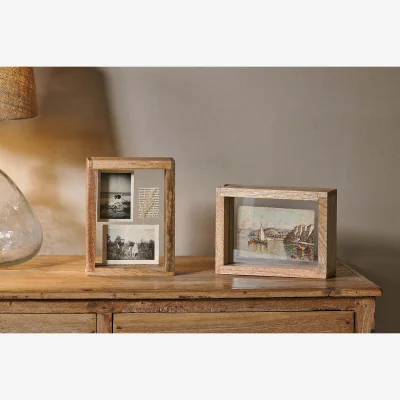 Nkuku Nkuku Indu Standing Wooden Frame | Photo Frames | Brown | "6 x 8"