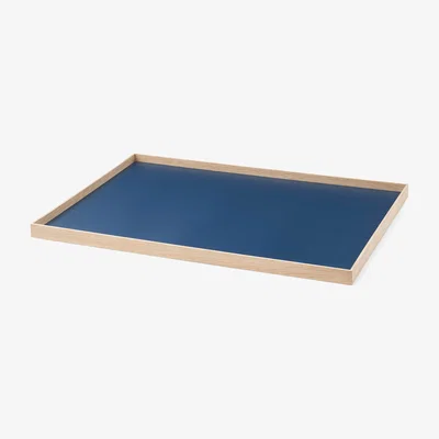 Nordic Nest Frame tray large 35.5x50.6 cm Oak-blue