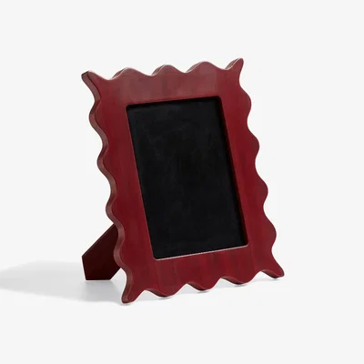 OKA OKA, Small Talasa Photo Frame 5x7" - Brushed Red, Wall Art