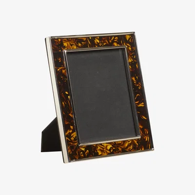 OKA Large Alderman Faux Tortoiseshell Photo Frame - Tortoiseshell
