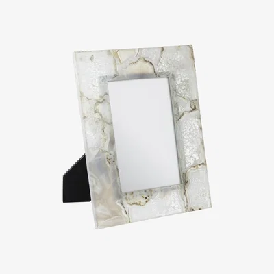 Olivia's Olivia's Boutique Hotel Collection - White Agate Frame 5x7 | Outlet