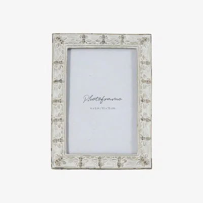 Olivia's Gallery Interiors Dallas Honey Bee Photo Frame Antique Grey / Large