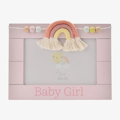Downtown Downtown Petit Cheri WoodenPhoto Frame Macrame Rainbow Baby Girl 6x4, Wood