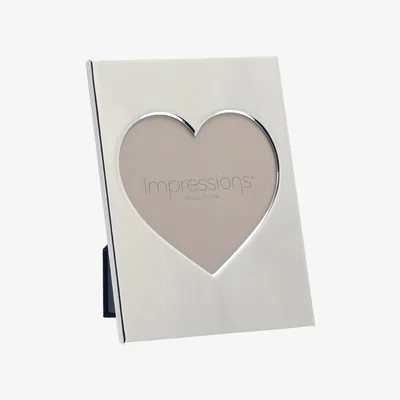 Downtown Widdop Impressions Heart Aperture Metal Plated Photo Frame 5 x 5