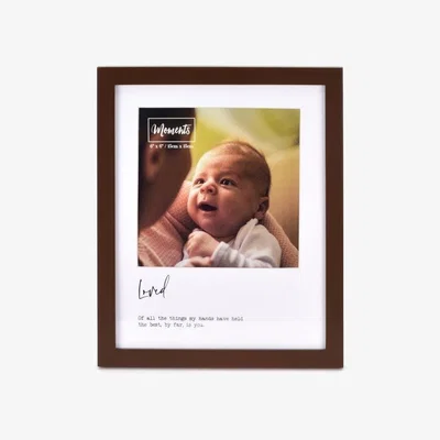 Downtown Widdop Moments Wooden Photo Frame Loved 6 x 6, Wood, Decor