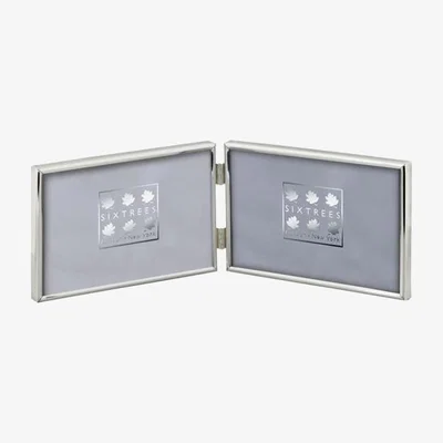 Downtown Sixtrees Double Photo Frame - Silver