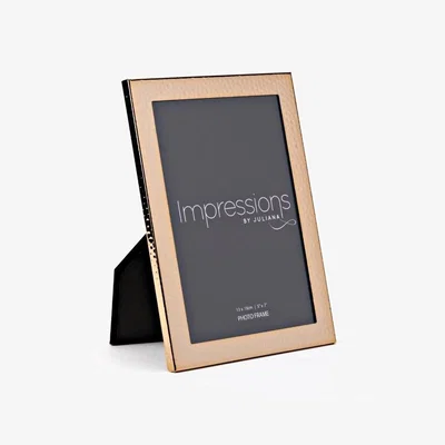 Downtown Widdop Impressions Gold Plated Hammered Photo Frame - 5 x 7, Velvet