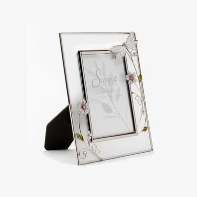 Downtown Sophia Glass Dragonfly Photo Frame 4 x 6 - 4x6, Floral