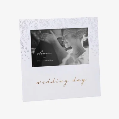 Downtown Downtown Paperwrap Photo Frame - Wedding Day, Floral