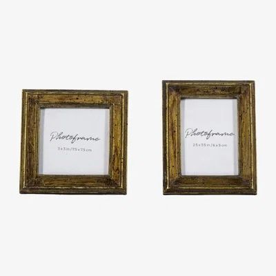 Downtown Exbury Set of 2 Mini Photo Frames - Bronze