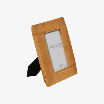Downtown Widdop Impressions Oak Effect Photo Frame Cross Batons - 5 x 7