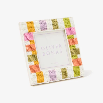 Oliver Bonas Alina Beaded Photo Frame 4x4"