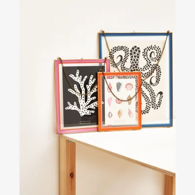 Oliver Bonas Colour Block Pink Hanging Photo Frame 8x10"