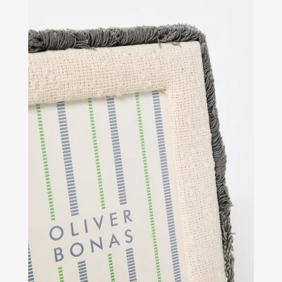 Oliver Bonas Issey Grey Boucle Standing Photo Frame 6x8"