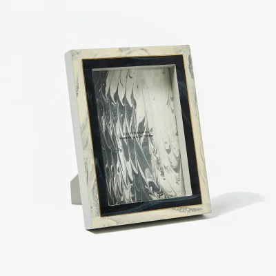 Oliver Bonas Alba Boxed Blue Photo Frame 5x7"