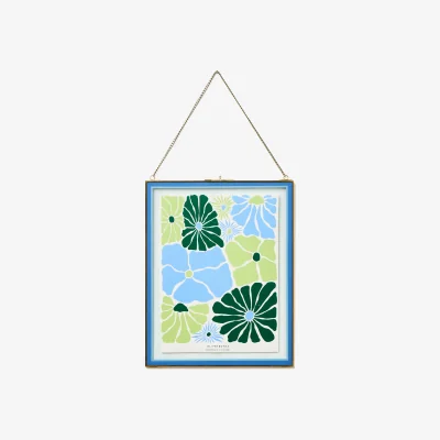 Oliver Bonas Colour Block Blue Hanging Photo Frame 11x14"