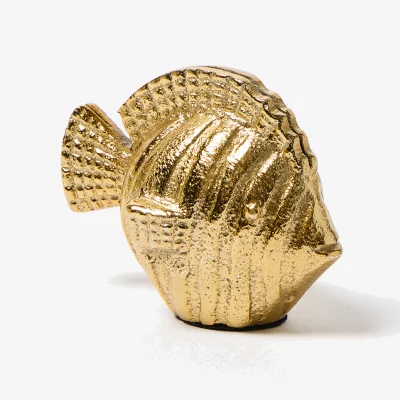 Oliver Bonas Fish Gold Metal Photo Holder