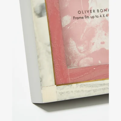 Oliver Bonas Alba Boxed Pink Square Photo Frame 4x4"