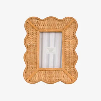 Perch and Parrow Darla Rattan Photoframe, Medium