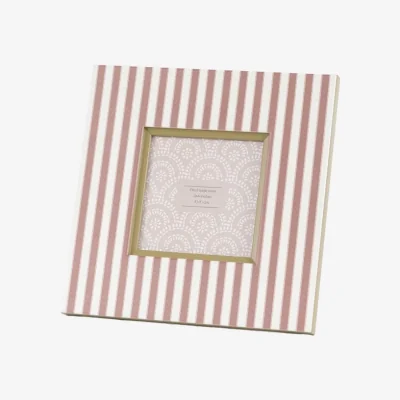Perch and Parrow Lucca Stripe Photoframe 4x4, Set of 2