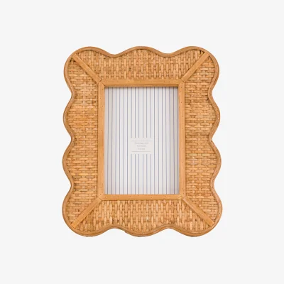 Perch and Parrow Darla Rattan Photoframe, Large