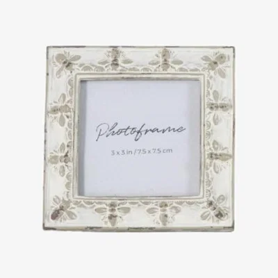 Pagazzi Honey Bee Ivory Photo Frame 3x3"