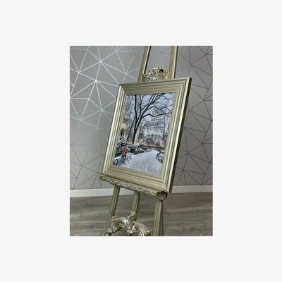 Pagazzi Central Coffee Break Liquid Art with Champagne Frame 50x40cm