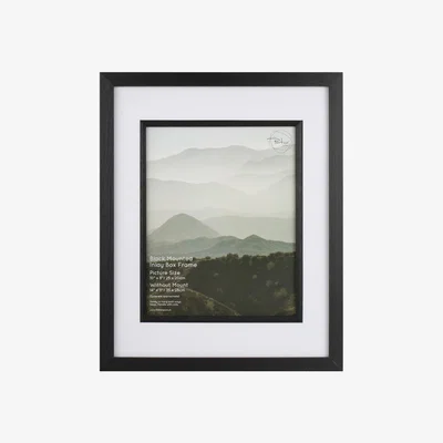 The Range Black Mounted Inlay Box Frame - Black / 10x8in