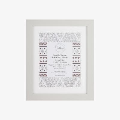 The Range Double Mount Soft Grey Frame - 8x6in