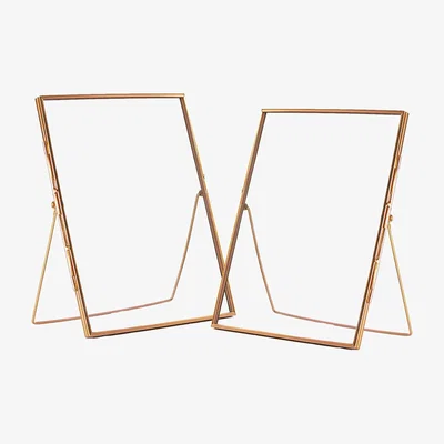 The Range 8x10" Standing Metal Photo Frame Rose Gold - Rose Gold