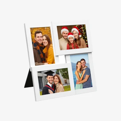 The Range Collage Picture Frame With Stand and Wall Hanger White  - White
