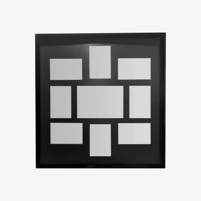 The Range Maren Black Polyresin 9 Multi Photo Frame - Black