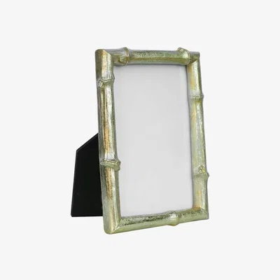 Rockett St George Antique Gold Bamboo Photo Frame 4x6"