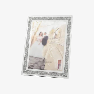 The Range Crushed Jewel Photo Frame Mirror  - Silver