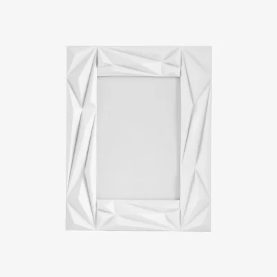 The Range Geo Prisma White 5in x 7in Photo Frame - White