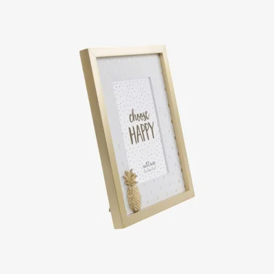 The Range Touch of Gold Pineapple Photo Frame - Gold