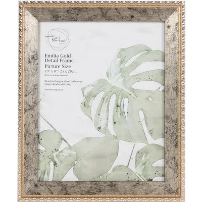 The Range Emilia Gold Detail Frame 10x8 - Gold