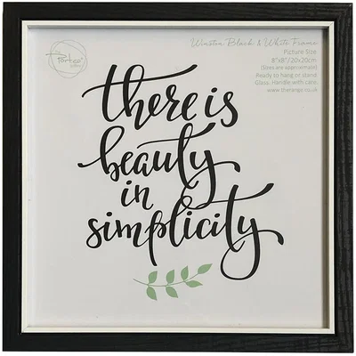 The Range Winston Black and White Frame - 8" x 8"