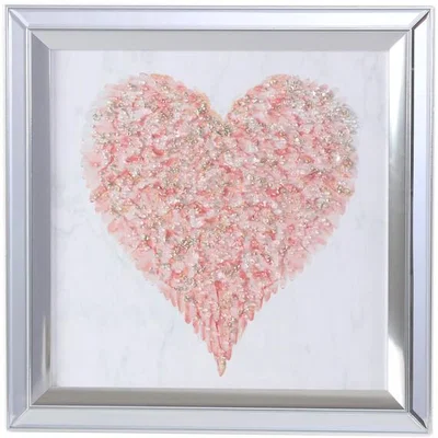 The Range Jewel Embellished Heart Framed Art