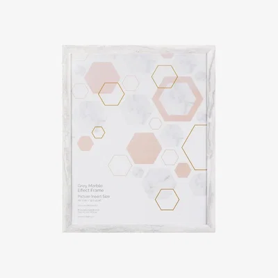 The Range Grey Marble Effect Frame - 20x16in