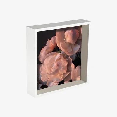 The Range 10x10" 3D Deep Box Photo Frame - White